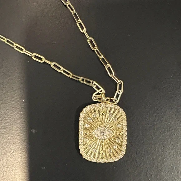 Evil eye double sided necklace - Picture 3 of 3